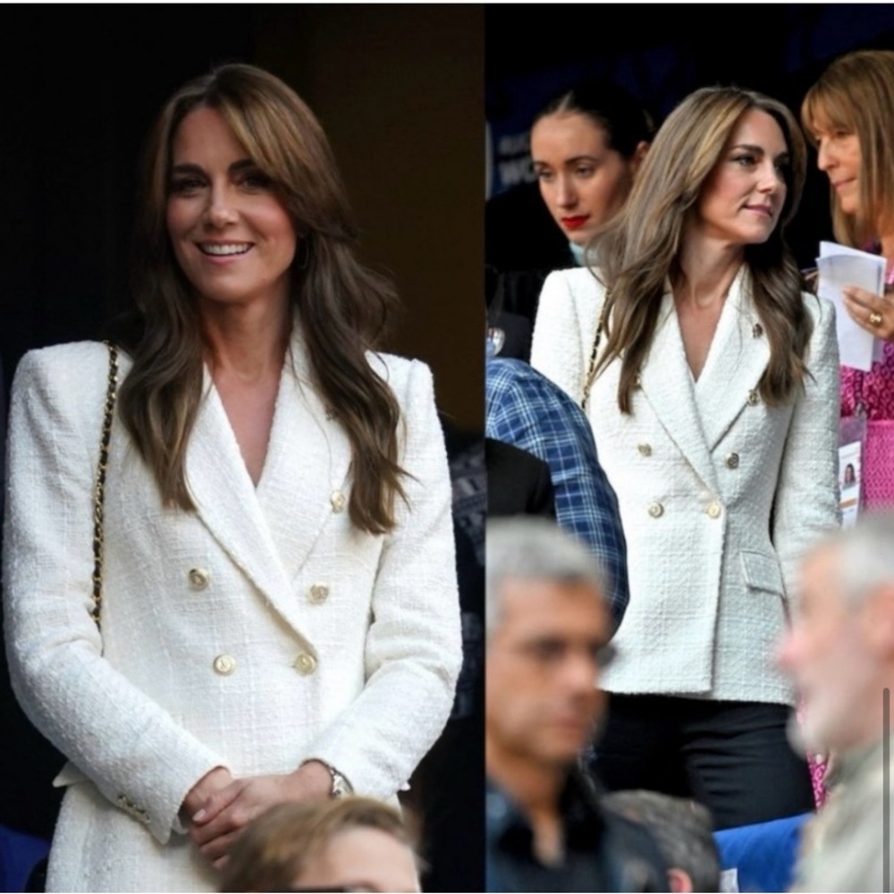 Zara Blazer cream, tweed